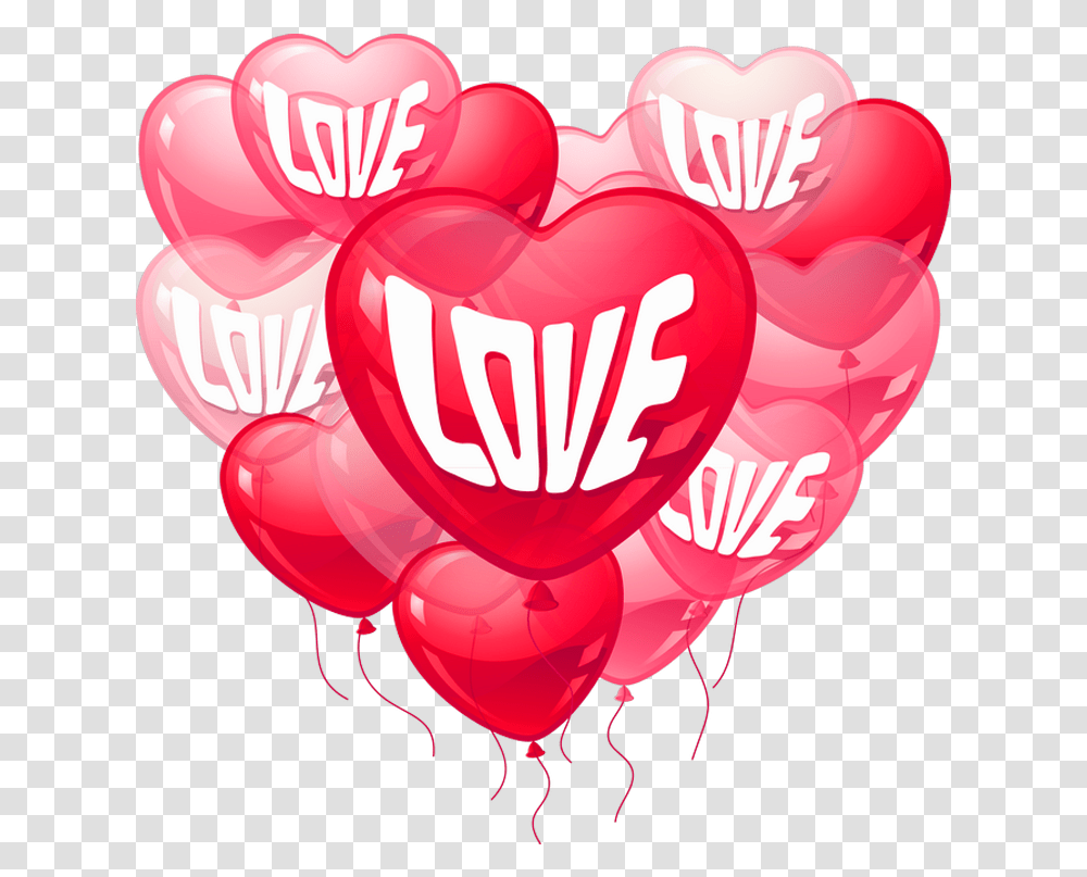 Download Hd Valentine's Day Background Heart, Plant, Balloon, Graphics, Birthday Cake Transparent Png