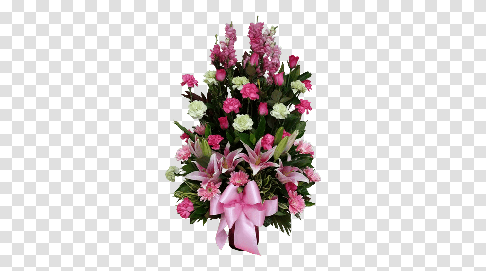 Download Hd Vase Arrangement Spring Flowers By Manila Blooms Bouquet, Plant, Blossom, Flower Bouquet, Flower Arrangement Transparent Png
