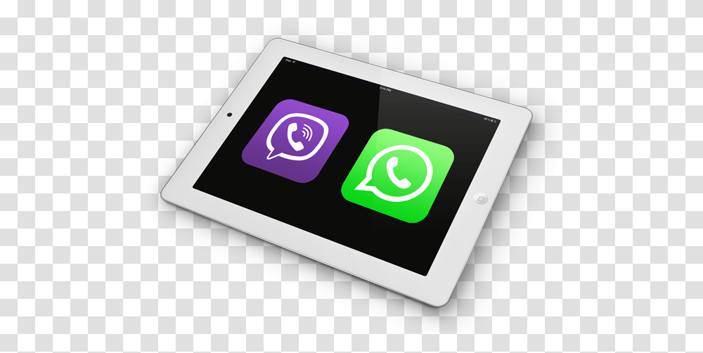 Download Hd Viber And Whatsapp Telegram Mobile Phone Viber Whatsapp, Computer, Electronics, Tablet Computer Transparent Png