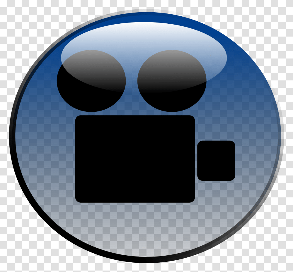 Download Hd Video Camera Icon Video Camera Clip Art, Disk, Electronics, Security, Shooting Range Transparent Png