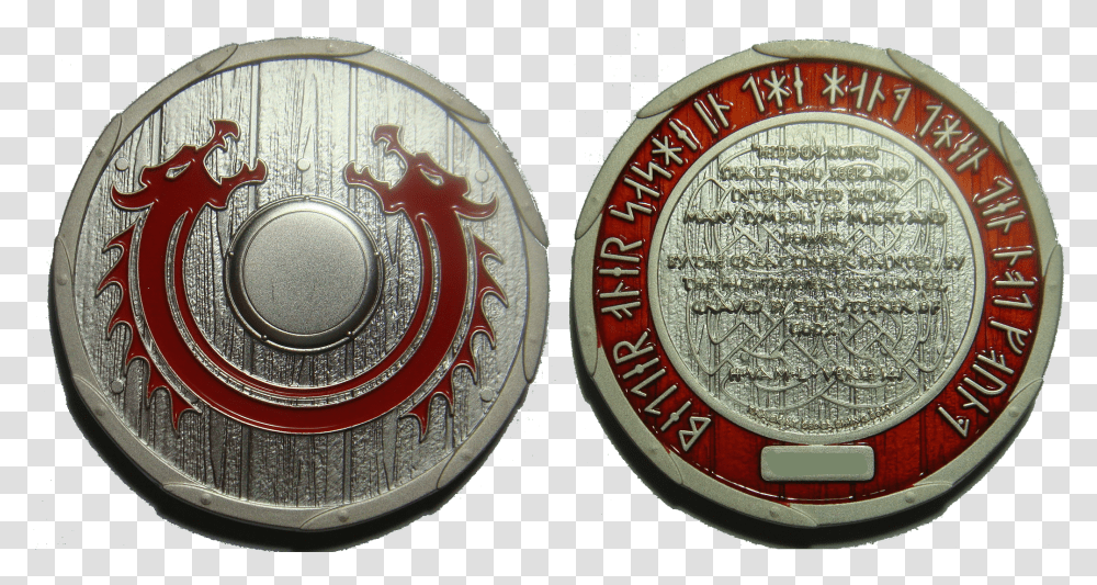 Download Hd Viking Dragon Shield Coin, Symbol, Logo, Trademark, Emblem Transparent Png