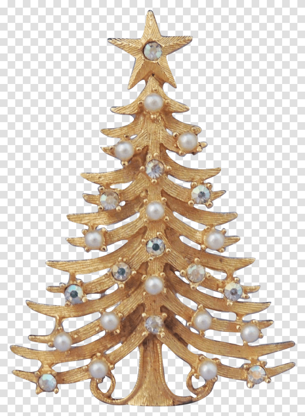 Download Hd Vintage Christmas Christmas Ornament, Tree, Plant, Christmas Tree, Accessories Transparent Png