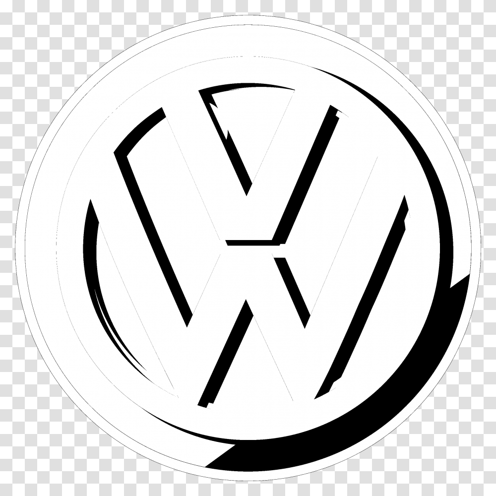 Download Hd Volkswagen Logo Black And Circle, Symbol, Sign, Soccer Ball, Football Transparent Png