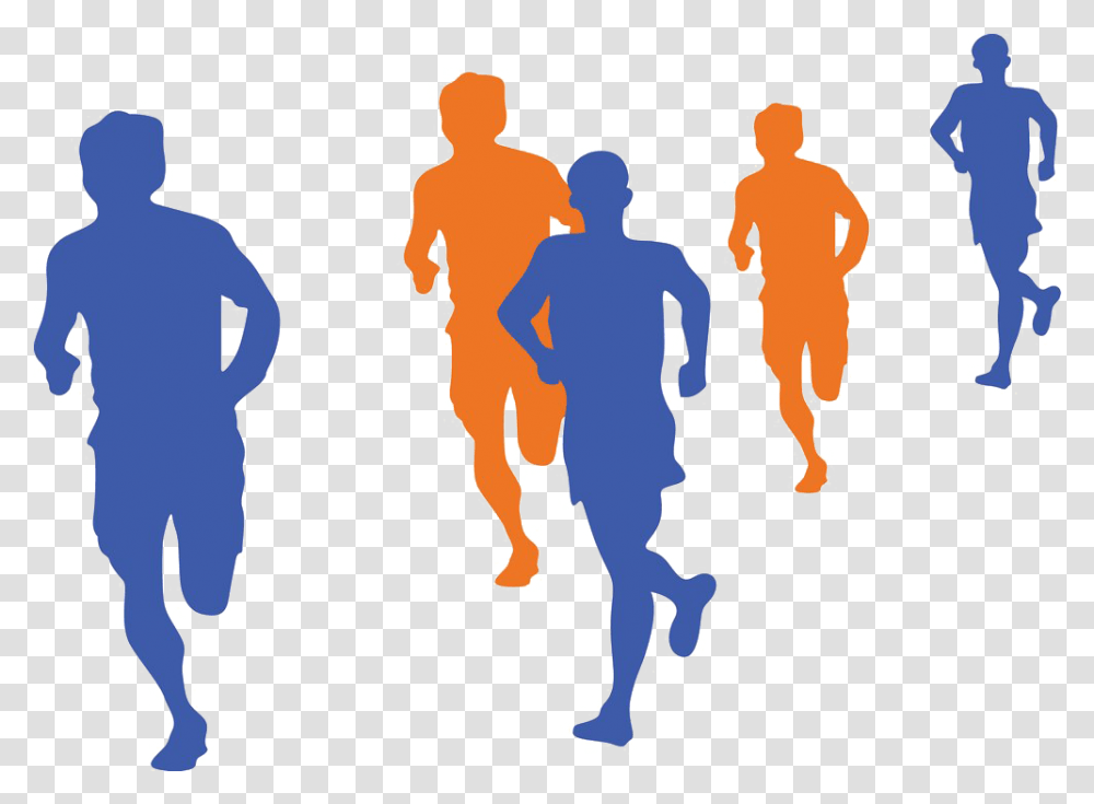 Download Hd Walk Image Running Finish Line Get Running Silhouette Hd, Person, People, Graphics, Art Transparent Png