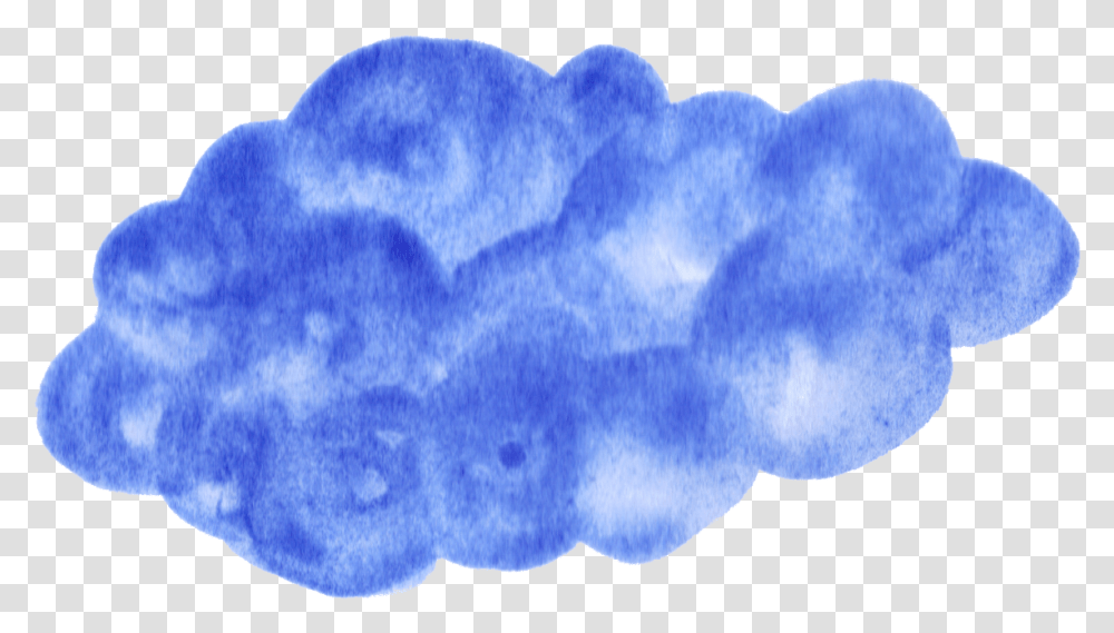 Download Hd Watercolor Clouds Blue Watercolor Purple Blue Watercolor, Outdoors, Nature Transparent Png
