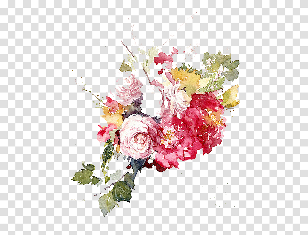 Download Hd Watercolor Painting Garden Watercolor Painting, Graphics, Art, Floral Design, Pattern Transparent Png