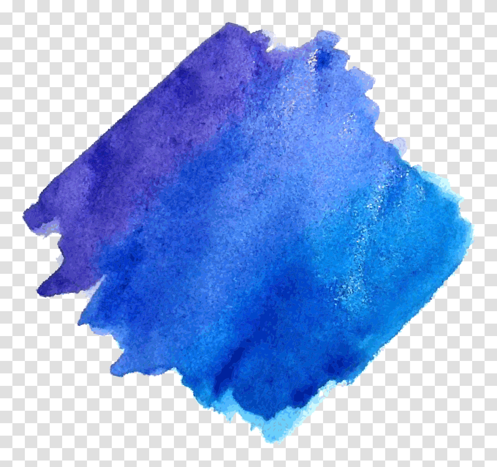 Download Hd Watercolor Painting Texture Blue Paint Smudge, Purple, Rug, Dye, Long Sleeve Transparent Png