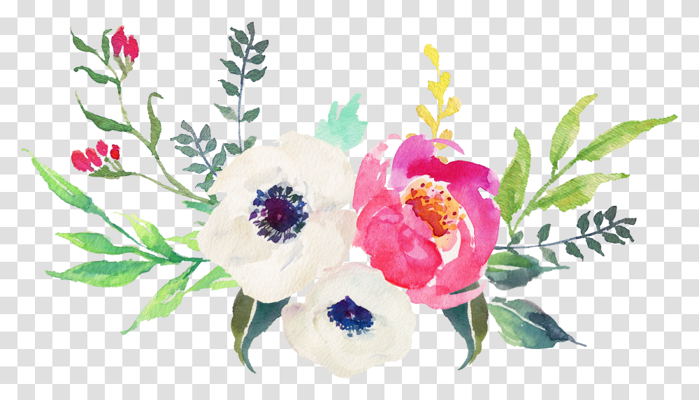 Download Hd Watercolour Stickers Tumblr Flowers Sticker Flower, Plant, Blossom, Floral Design, Pattern Transparent Png