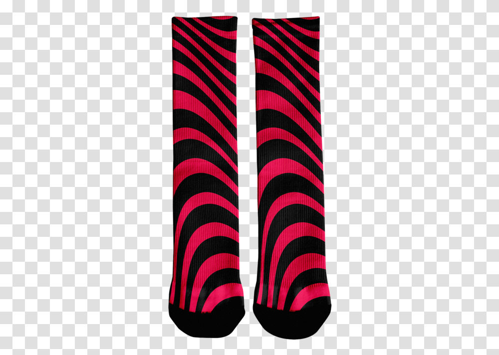 Download Hd Wavy Lines Printed All Over Pattern, Sock, Clothing, Strap, Person Transparent Png