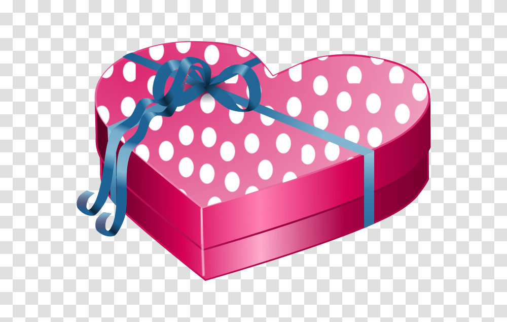 Download Hd White Gift Box With Pink Bow Clipart Animated Gift For Birthday, Texture, Purple, Polka Dot Transparent Png