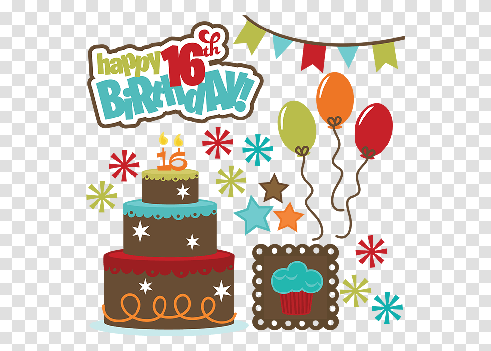 Download Hd Winter Wonderland Sweet 16 Happy 16th Birthday Boy, Cake, Dessert, Food, Birthday Cake Transparent Png