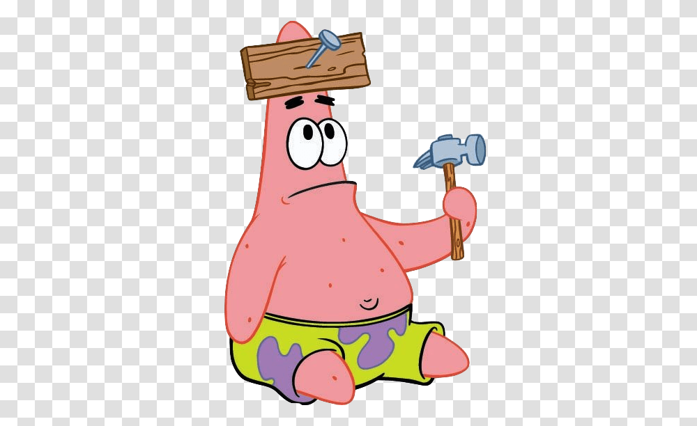 Download Hd Without Copyrighted Images Cartoon Character Patrick, Hammer, Tool Transparent Png