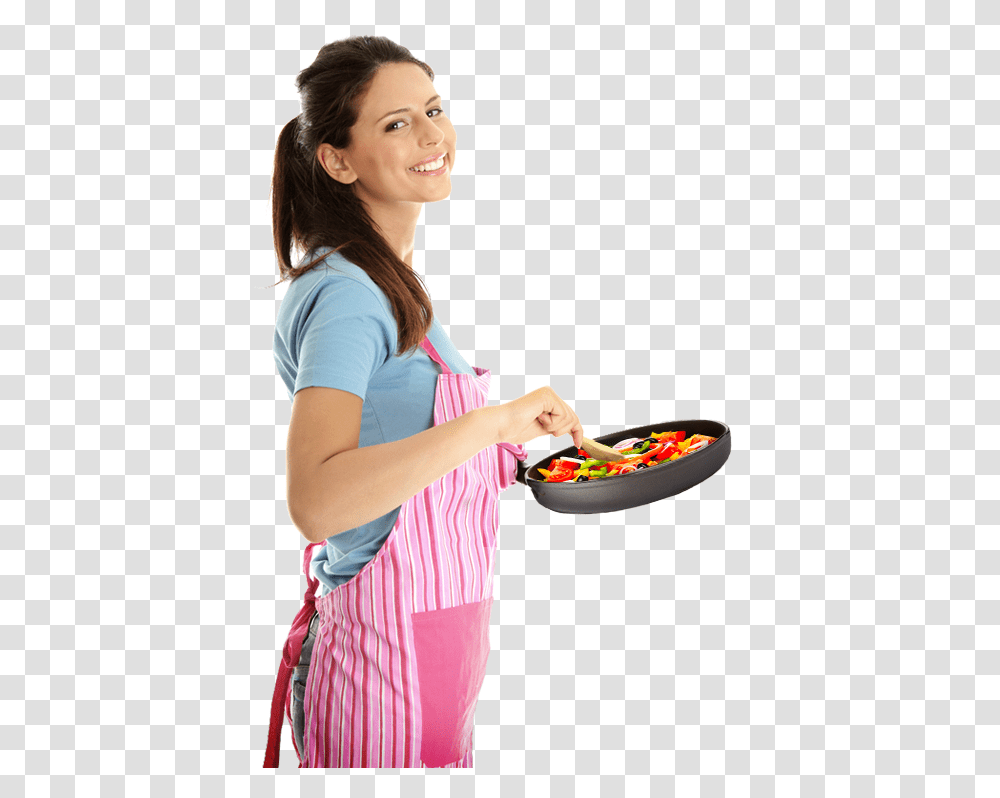 Download Hd Woman Cooking Women Cooking, Person, Human, Female, Girl Transparent Png
