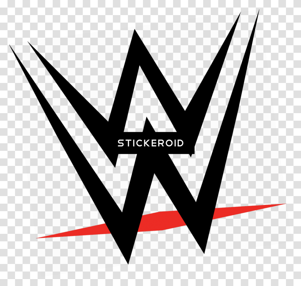 Download Hd Wwe Logo Sports Line Art, Text, Pillow, Cushion, Silhouette Transparent Png
