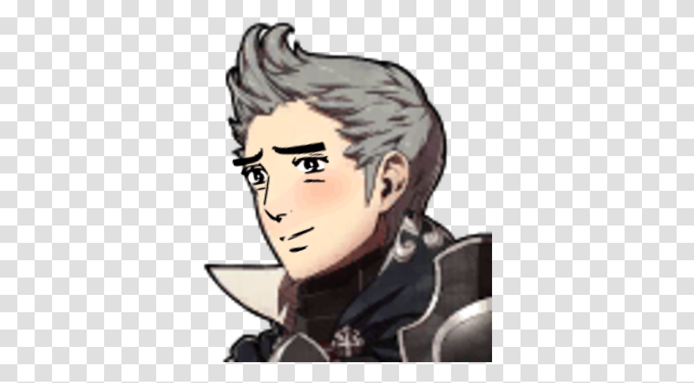 Download Hd Yaranaika Meme Silas Fire Emblem Smile Silas Fire Emblem Meme, Person, Human, Leisure Activities, Tattoo Transparent Png