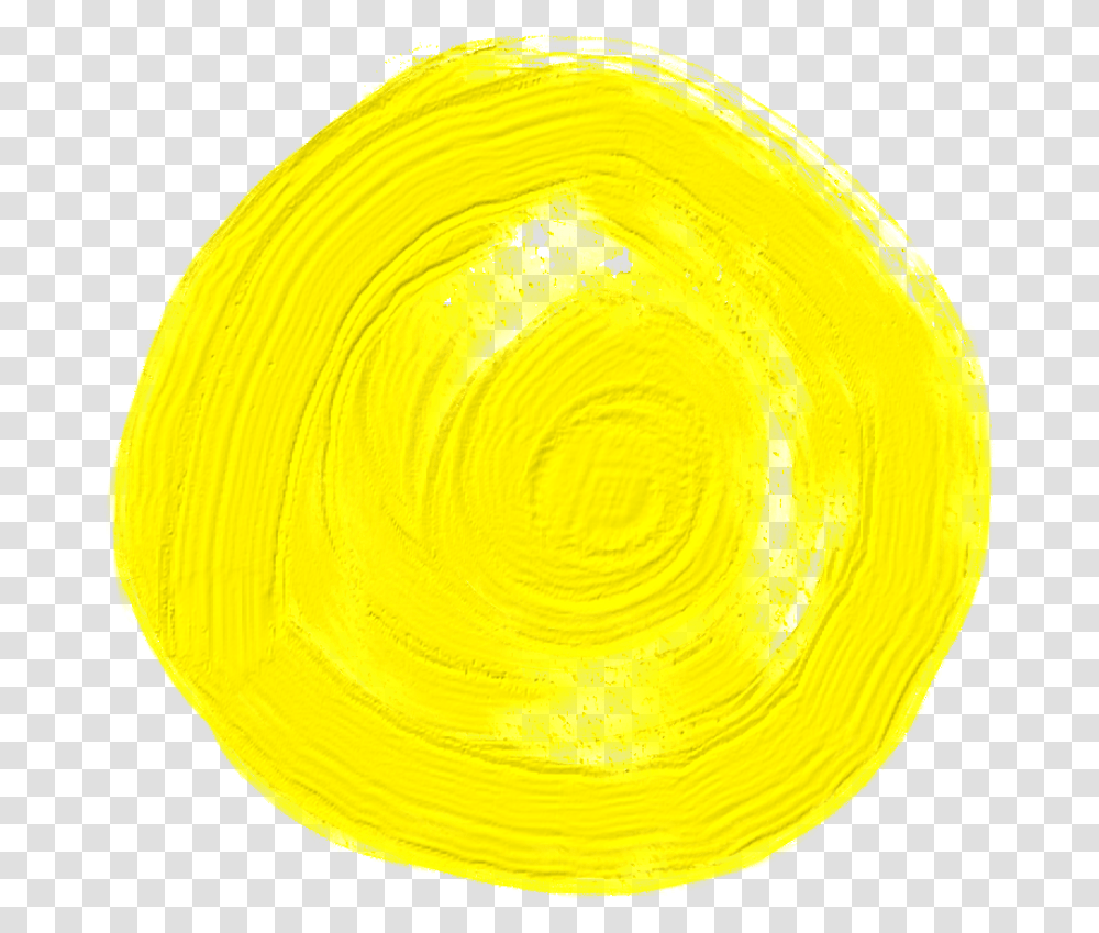 Download Hd Yellow Circle Dot Dots Watercolor Texture Circle, Bowl, Plant, Food, Honey Bee Transparent Png