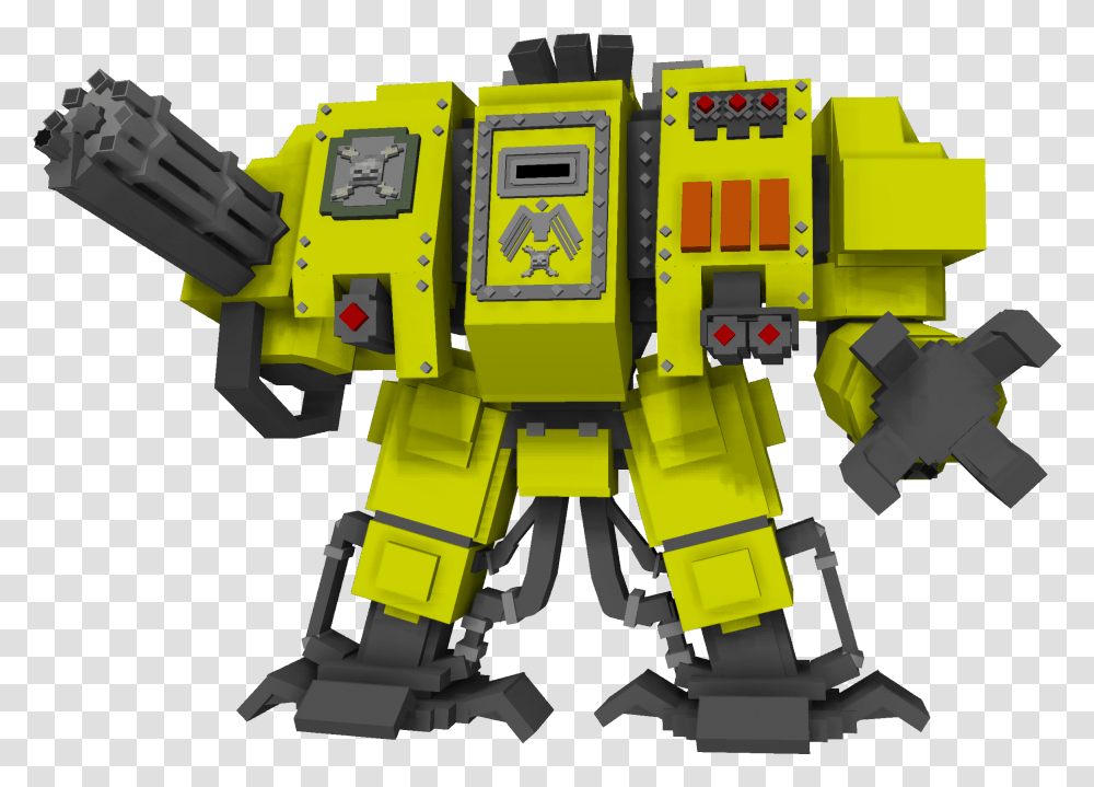 Download Hd Yellow Generic Dreadnought Warhammer 40k Space Warhammer 40k Space Marines Dreadnought, Toy, Robot Transparent Png
