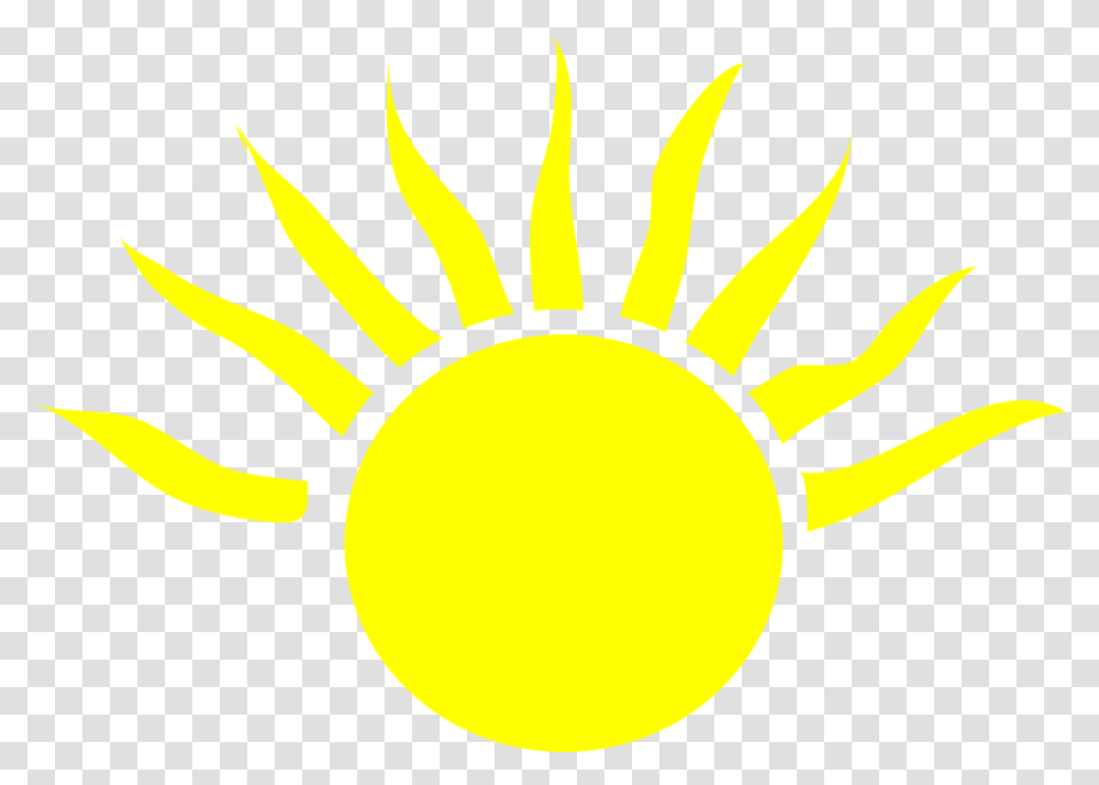 Download Hd Yellow Sun Light Half Bright Shine Mitad Cartoon Sun Black Background, Animal, Sea Life, Seafood, Crab Transparent Png