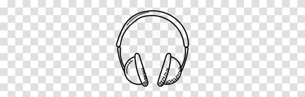 Download Headphones Clipart Headphones Microphone Clip Art, Rug, Whip, Necklace Transparent Png