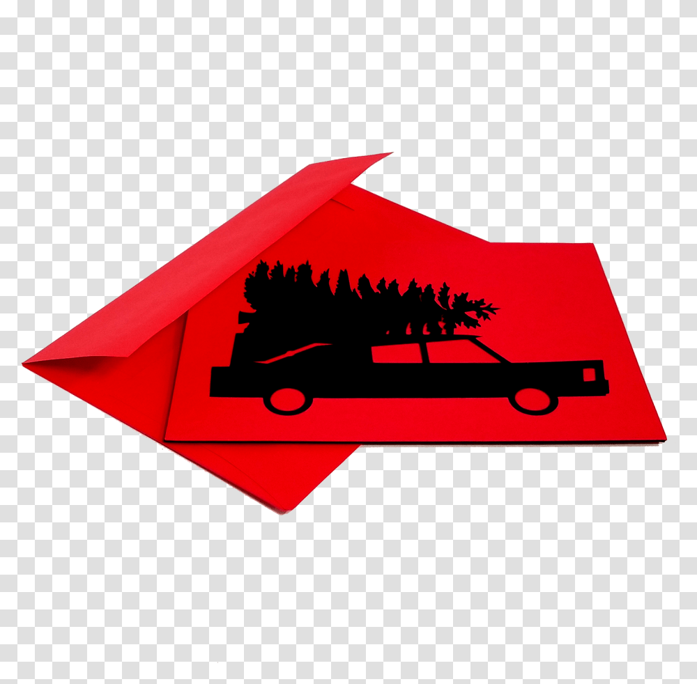 Download Hearse With Christmas Tree Illustration, Art, Paper, Origami, Graphics Transparent Png