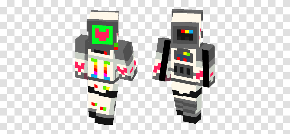 Download Heart And Slash Minecraft Skin For Fictional Character, Robot Transparent Png