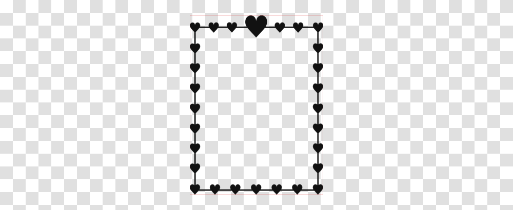 Download Heart Border Clipart Right Border Of Heart Clip Art, Stick Transparent Png