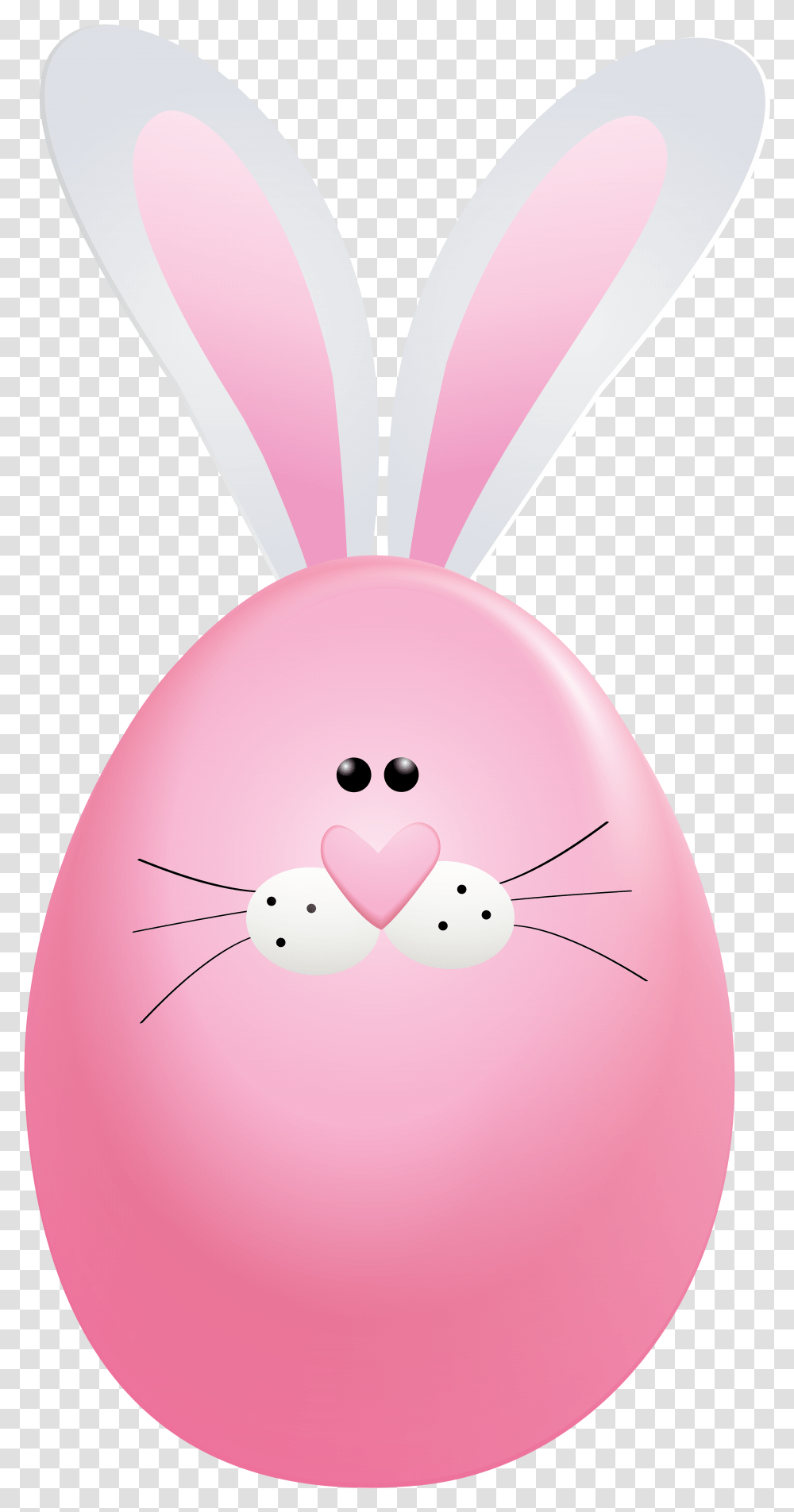 Download Heart Easter Cartoon Rabbit Egg Bunny Clipart Rabbit, Sweets, Food, Confectionery, Balloon Transparent Png