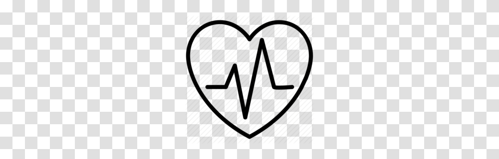 Download Heart Ekg Graphic Clipart Electrocardiography Heart Clip Art, Label, Plectrum, Plot Transparent Png