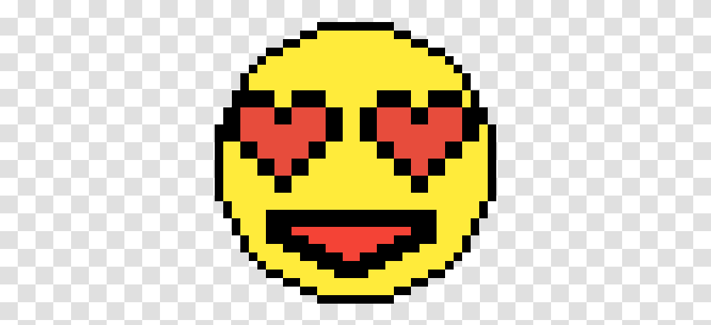 Download Heart Eye Emoji Easy Pixel Art Minecraft, Pac Man, First Aid Transparent Png