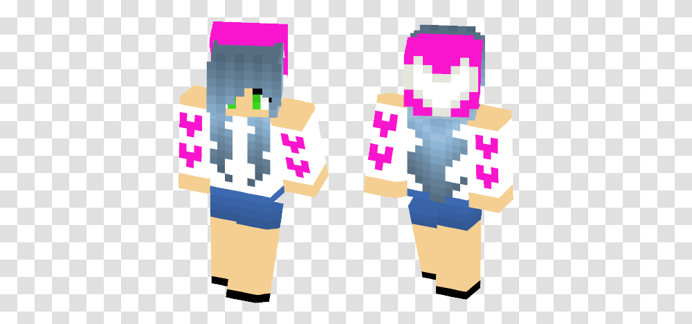 Download Heart Girl Minecraft Skin For Free Superminecraftskins Kingdom Hearts Minecraft Skins Kairi, Super Mario, Pac Man Transparent Png