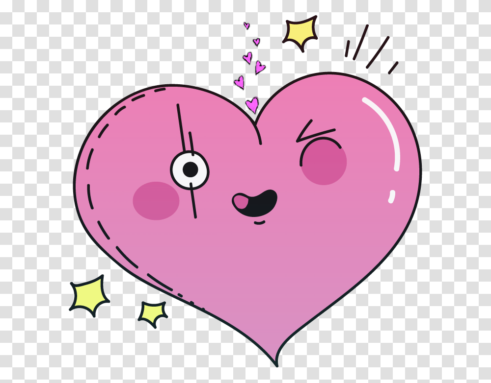 Download Heart Hearts Tumblr Kawaii Ftestickers Cartoon Heart Transparent Png