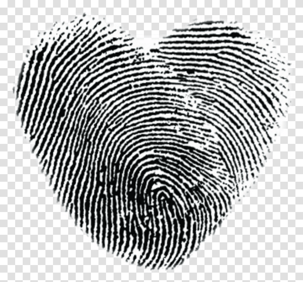 Download Heart Sticker Thumb Print Full Size Image Heart Fingerprint Tattoo, Pillow, Cushion, Rug, Maze Transparent Png
