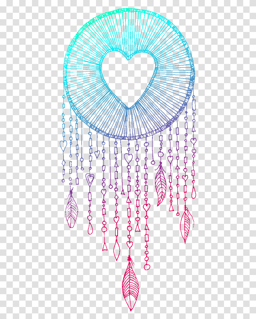Download Heart Symbol Drawing Dreamcatcher Free Photo Hq Heart In Dream Catchers, Purple, Pattern, Rug, Security Transparent Png