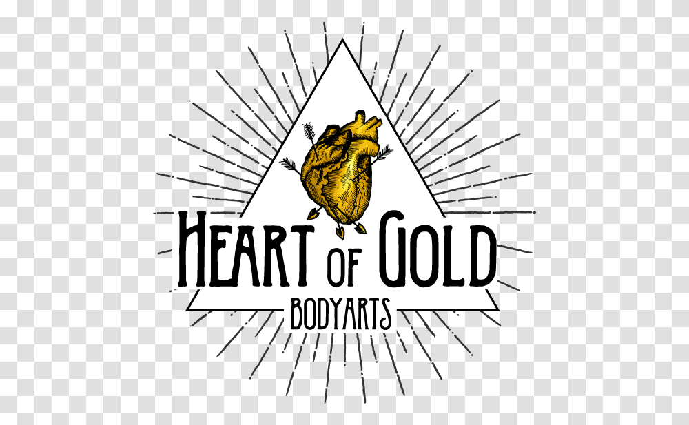 Download Heart Tattoo Heart Of Gold Tattoo, Poster, Advertisement, Text, Flyer Transparent Png
