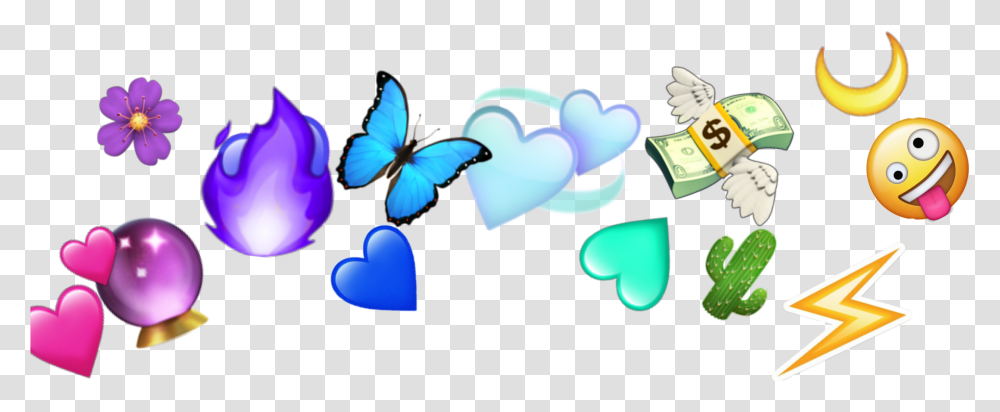 Download Heartcrown Crown Emoji Emojicrown Rainbowcrown Crown Emoji, Animal, Insect, Invertebrate, Graphics Transparent Png