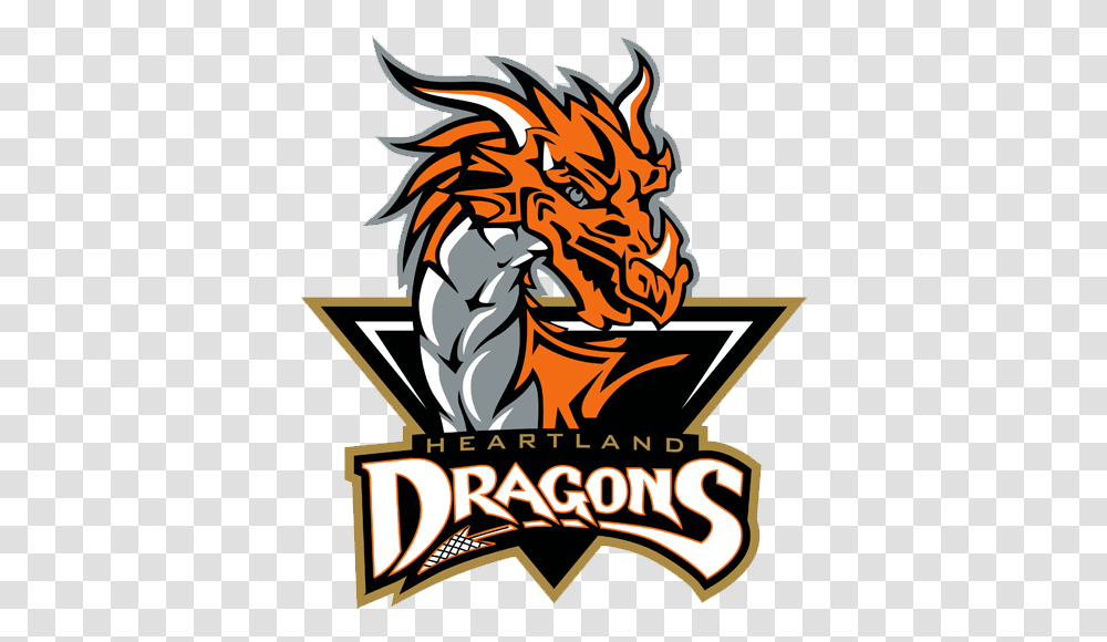 Download Heartland Dragons Logo Logos For Cricket New Team Dayton Dragons, Poster, Advertisement Transparent Png