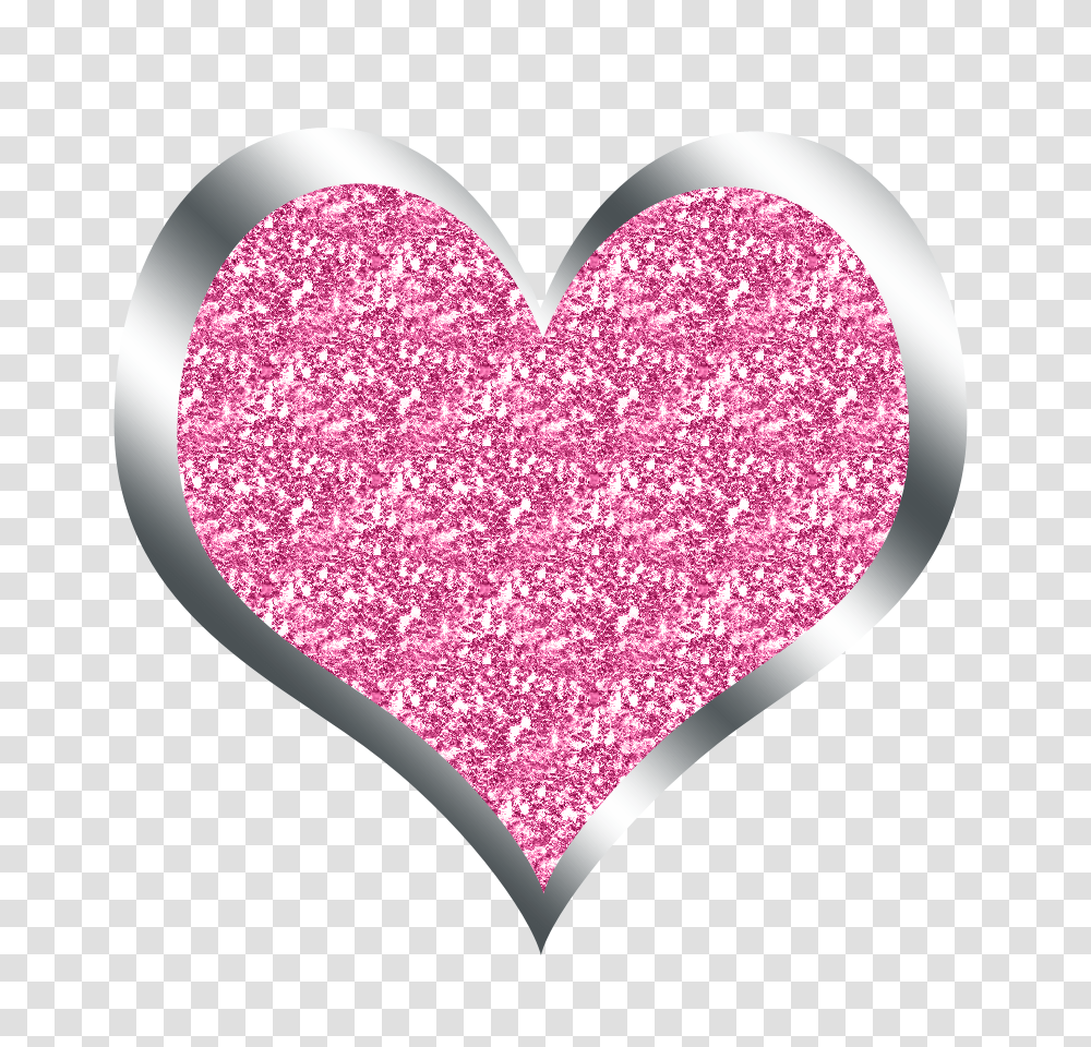 Download Hearts All Things Positively Pink Glitter Heart Glitter Pink Heart Background, Light, Rug, Purple, Paper Transparent Png