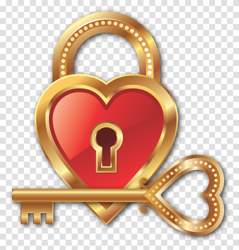 Download Hearts Lock And Key, Combination Lock Transparent Png