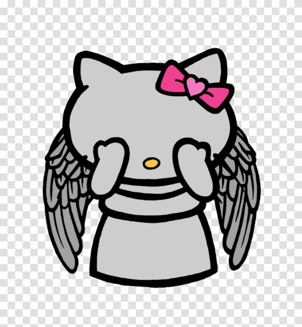 Download Hello Kitty Angel Dr Clipart Hello Kitty The Doctor, Bird, Animal, Archangel, Cupid Transparent Png
