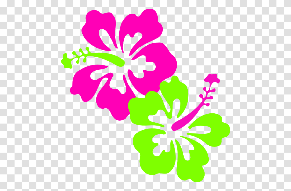 Download Hibiscus Pink Lime Green Clip Art At Flower Corel Draw Designs, Plant, Blossom, Anther Transparent Png