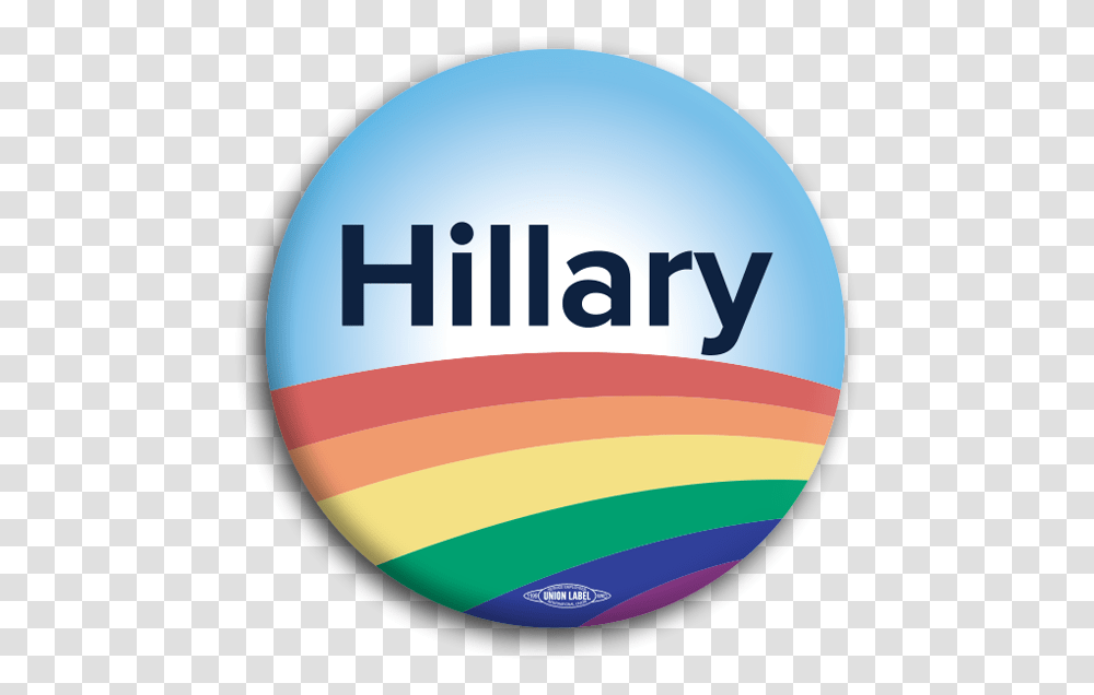 Download Hillary Rainbow Button Hillary Clinton Full Circle, Balloon, Sphere, Logo, Symbol Transparent Png