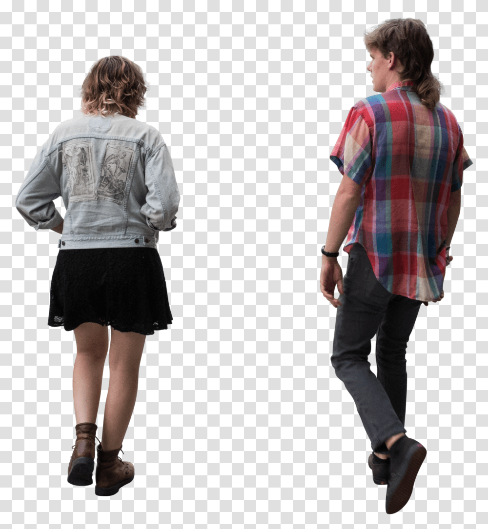 Download Hipsterswalkingback Person Back Walking People Walking Hipster, Clothing, Sleeve, Long Sleeve, Female Transparent Png