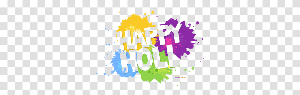 Download Holi Color Free Image And Clipart Happy Holi Text, Graphics, Paper, Alphabet, Doodle Transparent Png