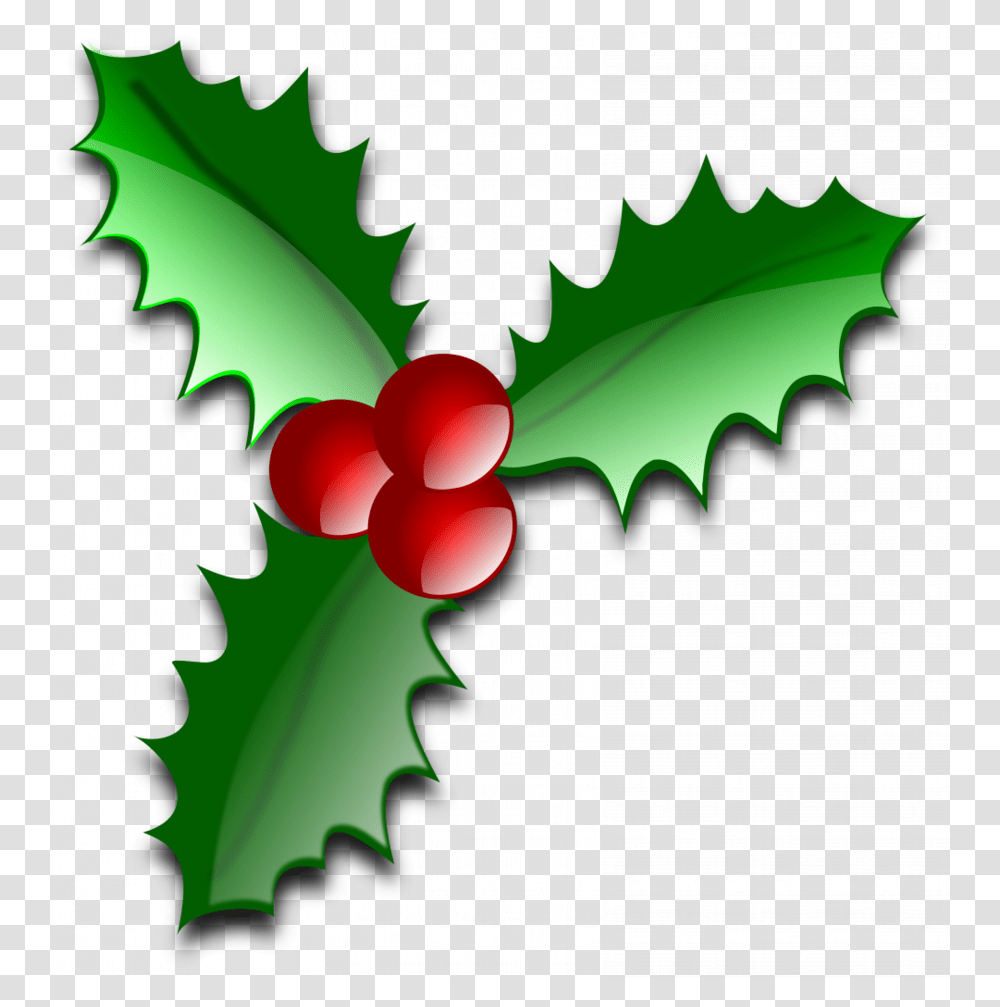 Download Holly Christmas Clipart Christmas Day Common Holly, Leaf, Plant, Green, Tree Transparent Png