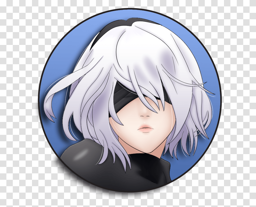 Download Home Pin Back Buttons Nier 2b Button Anime Buttons, Helmet, Clothing, Apparel, Manga Transparent Png