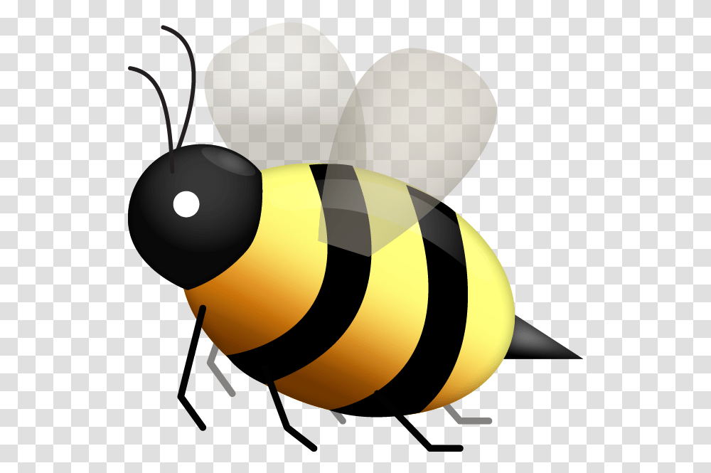 Download Honeybee Emoji Image In Bee Emoji, Lamp, Insect, Invertebrate, Animal Transparent Png