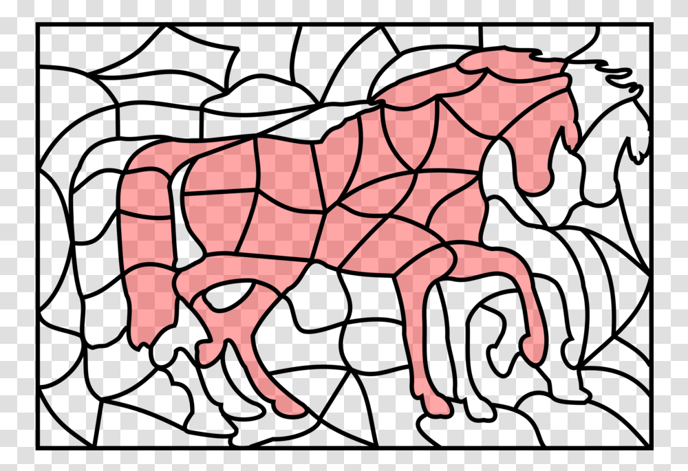 Download Horse Clipart Mustang Mane Clip Art Clipart Free Download, Animal, Diagram, Mammal Transparent Png
