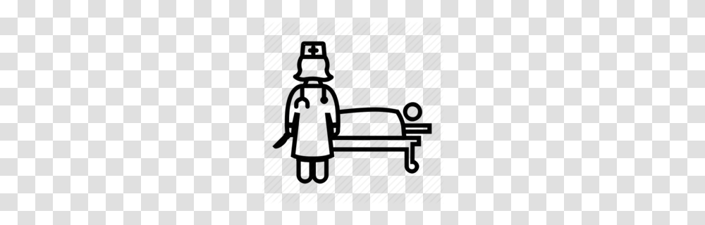 Download Hospital Clipart Hospital Bed Clinic Hospital White, Furniture, Silhouette, Chair Transparent Png