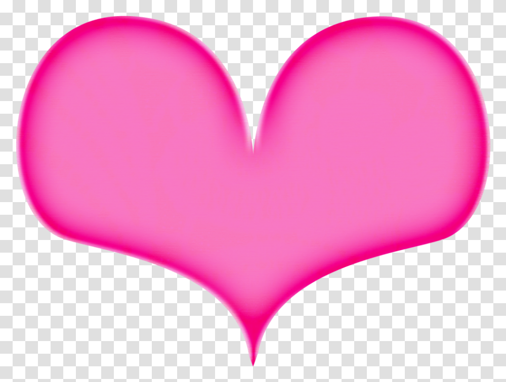 Download Hot Pink Heart File 271 Heart Clipart Pink, Balloon, Cushion Transparent Png