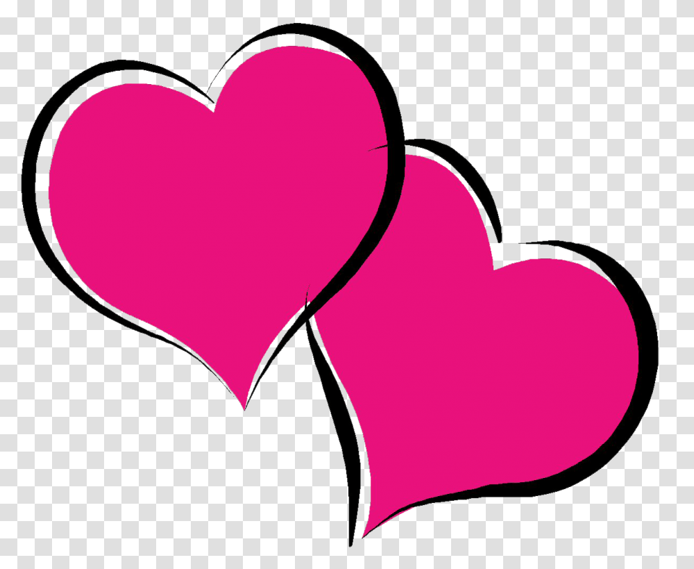 Download Hot Pink Heart Pic 272 Love Clipart, Cushion, Pillow Transparent Png